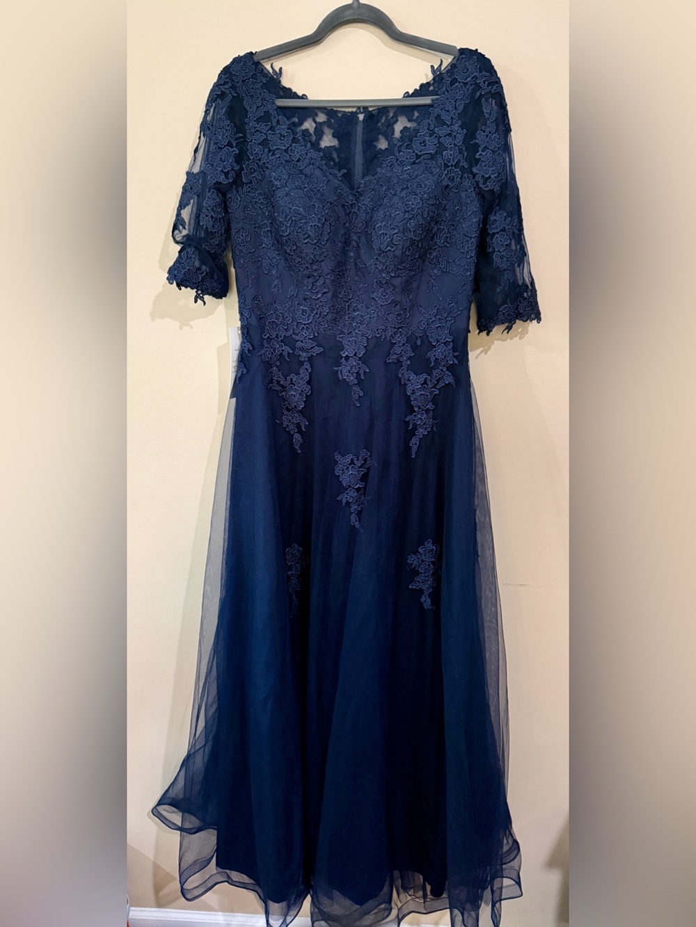 Women’s Navy Lace Tulle Dress